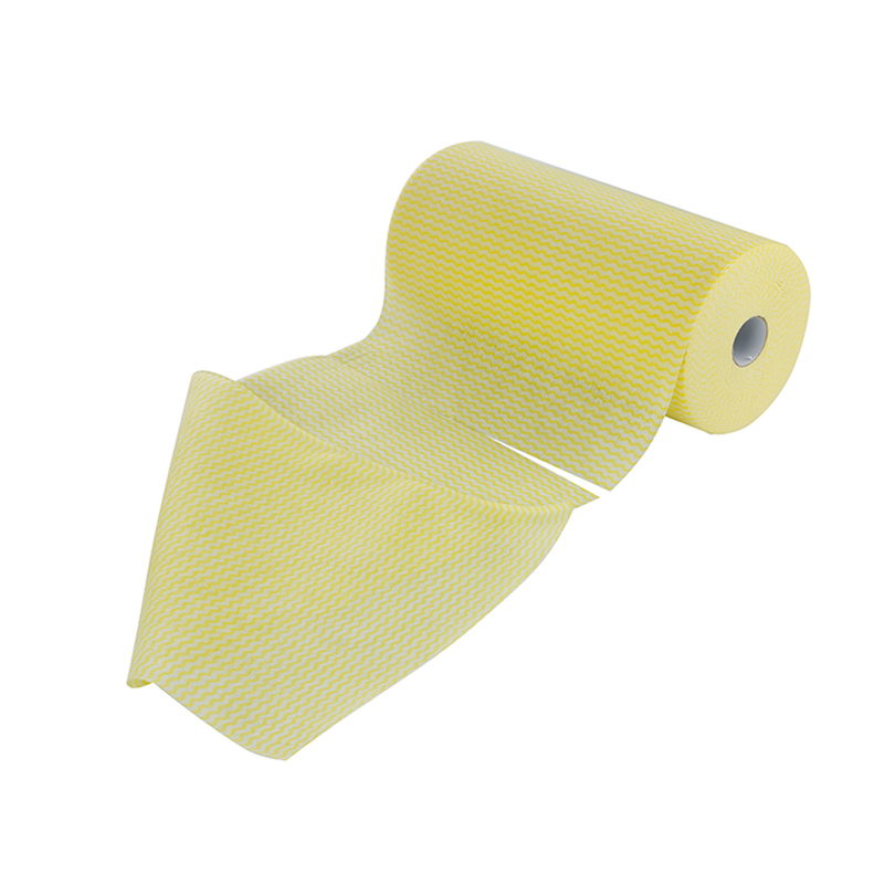Gentian buluh/viscose poliester tahan minyak tanpa tenunan roll pembersihan