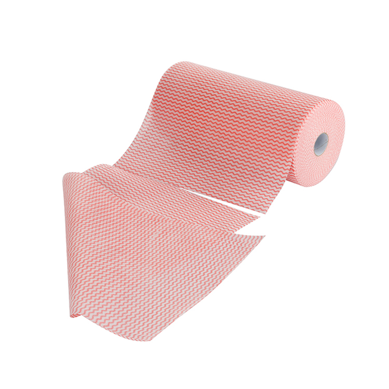 Gentian buluh/viscose poliester tahan minyak tanpa tenunan roll pembersihan